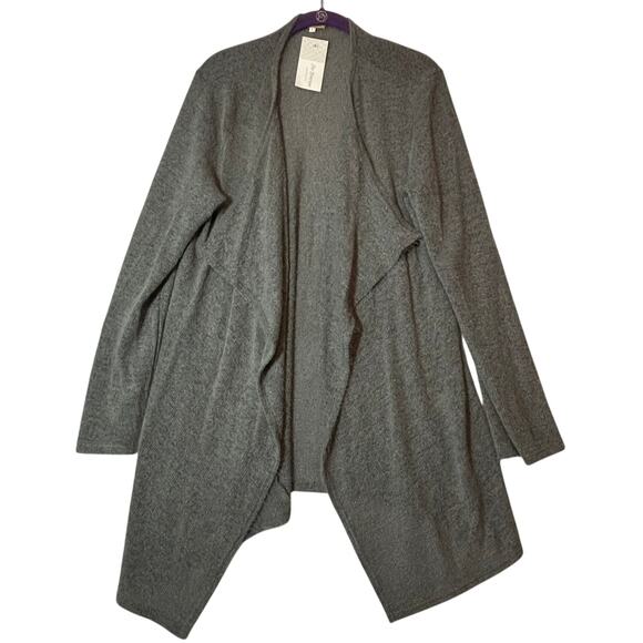 NWT Piko 1988 Grey Open Front Knit Cardigan Sweater - Picture 1 of 8